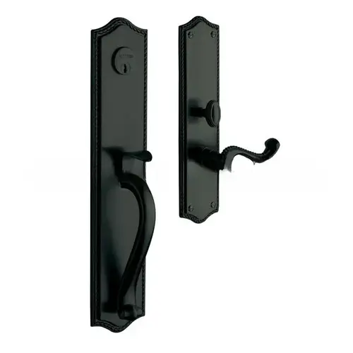 Bristol Left Hand Full Dummy Mortise Lock Trim Blank Plates Satin Black Finish Bristol Left Hand Full Dummy Mortise Lock Trim Blank Plates Satin Black Finish