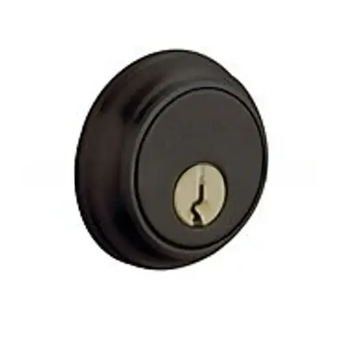 Traditional 1-5/8" Single Cylinder Deadbolt Oil Rubbed Bronze by Lifetime Bright Nickel Finish Traditional 1-5/8" Single Cylinder Deadbolt Oil Rubbed Bronze by Lifetime Bright Nickel Finish