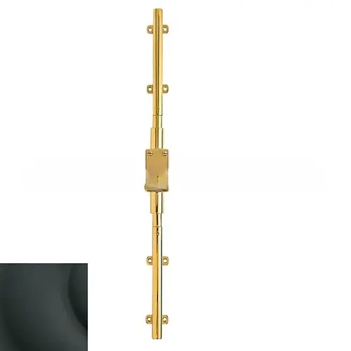 Left Hand 8' Cremone Bolt Less Knob Satin Black Finish Left Hand 8' Cremone Bolt Less Knob Satin Black Finish