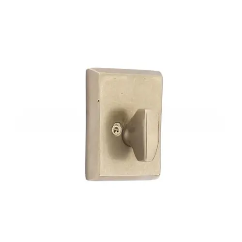 Sandcast # 3 Single Sided Deadbolt Tumbled White Bronze Finish Sandcast # 3 Single Sided Deadbolt Tumbled White Bronze Finish
