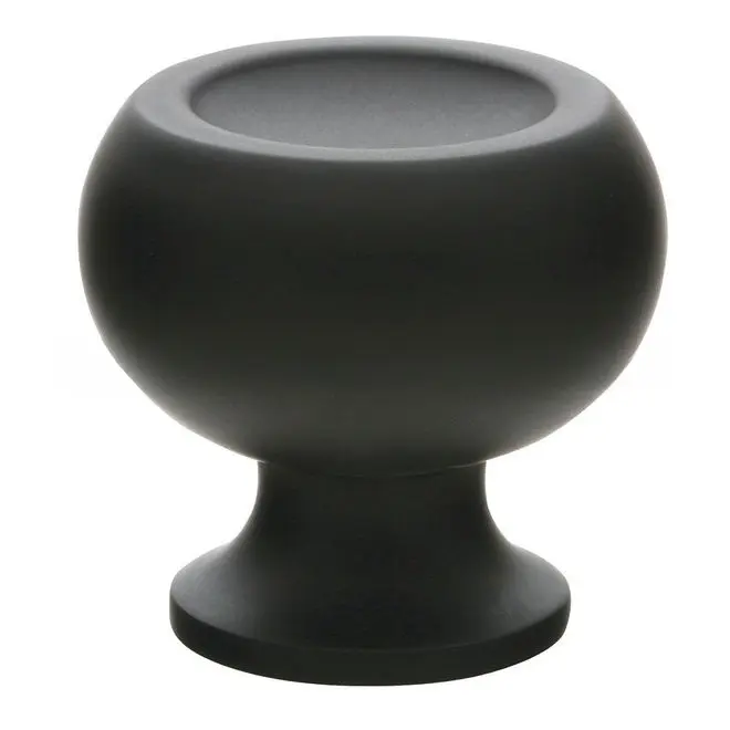 Emtek Atomic 1-5/8 Cabinet Knob Flat Black Finish 86316US19