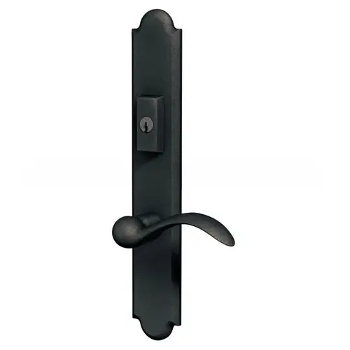 Boulder Multi Point Trim Keyed Entry with Turn Knob Configuration 2 Minus Lever Distressed Oil Rubbed Bronze Finish Boulder Multi Point Trim Keyed Entry with Turn Knob Configuration 2 Minus Lever Distressed Oil Rubbed Bronze Finish