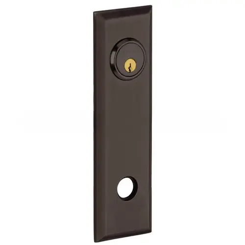 9-2/5" Square Left Hand Single Privacy Rose Venetian Bronze Finish 9-2/5" Square Left Hand Single Privacy Rose Venetian Bronze Finish