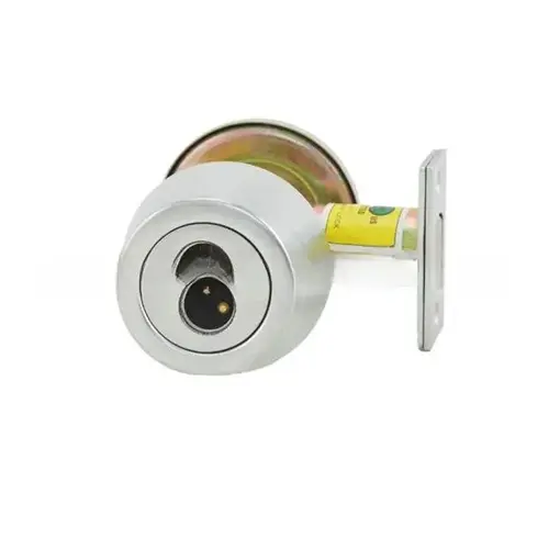 7T Series 2-3/4" Backset 7 Pin Single Cylinder Deadbolt Standard Strike Less Core Satin Chrome Finish 7T Series 2-3/4" Backset 7 Pin Single Cylinder Deadbolt Standard Strike Less Core Satin Chrome Finish