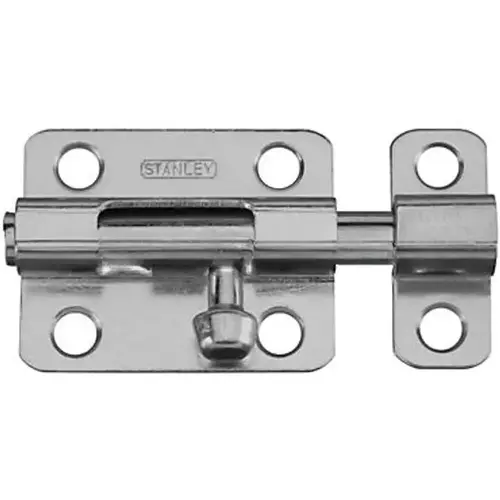 2-1/2" Barrel Bolt # S757-820 Zinc Plated Finish 2-1/2" Barrel Bolt # S757-820 Zinc Plated Finish