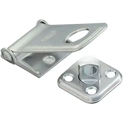 3-1/2" Rotating Post Safety Hasp with No Screws # S511-500 Zinc Plated Finish 3-1/2" Rotating Post Safety Hasp with No Screws # S511-500 Zinc Plated Finish