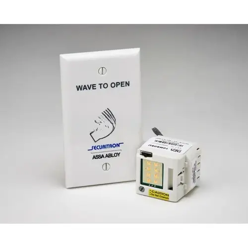 Wave Sense Switch with Single Gang Faceplate White Finish Wave Sense Switch with Single Gang Faceplate White Finish