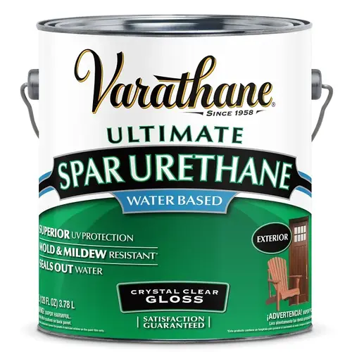 Spar Urethane Diamond Gloss Clear Water-Based 1 gal Clear Spar Urethane Diamond Gloss Clear Water-Based 1 gal Clear