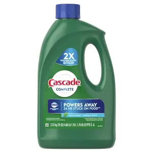 CASCADE 33840 Automatic Dishwasher Detergent Gel, Fresh Scent, 75-oz.