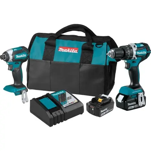 18v 2pc Kit W/ Hammer Driver Drill & Impact Driver 18v 2pc Kit W/ Hammer Driver Drill & Impact Driver