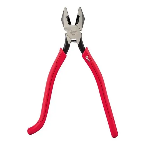 Iron Workers Plier, 4.252 in OAL, 1-1/4 in Jaw Opening, Red Handle, Curved Handle Iron Workers Plier, 4.252 in OAL, 1-1/4 in Jaw Opening, Red Handle, Curved Handle