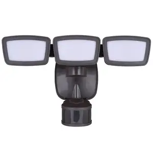 Dualux T0703 Security Floodlight Motion-Sensing Hardwired LED Bronze Bronze
