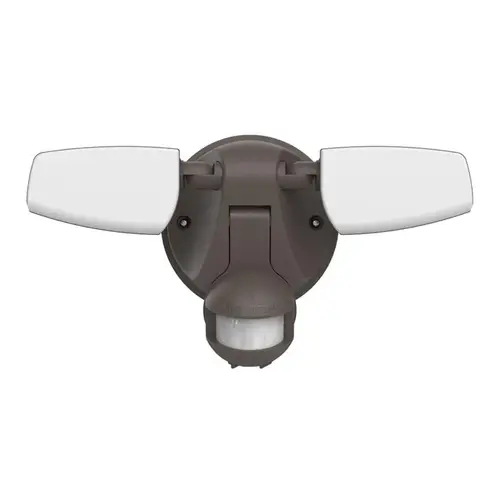 Halo Twin Head LED Outdoor Security Flood Light, Motion Activated, 1420 Lumens, Bronze Finish Halo Twin Head LED Outdoor Security Flood Light, Motion Activated, 1420 Lumens, Bronze Finish