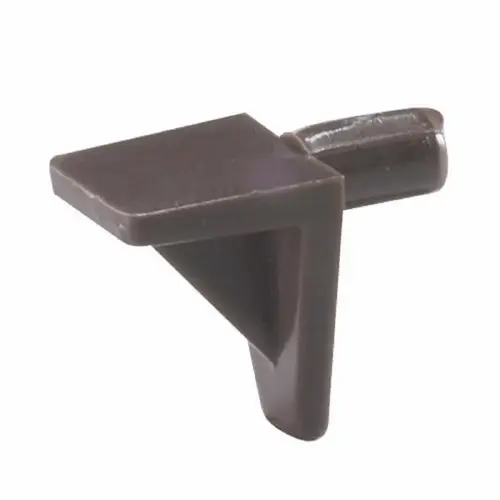 Shelf Clips 0.6" H X 0.39" W X .39" D Brown Plastic Brown Shelf Clips 0.6" H X 0.39" W X .39" D Brown Plastic Brown