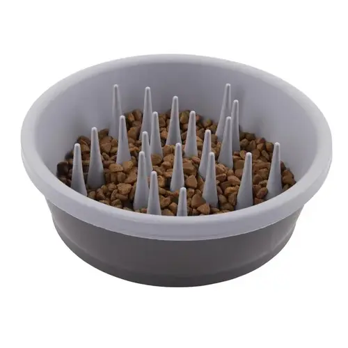 Slow Feeder Gray Silicone 48 oz For Dogs Gray Slow Feeder Gray Silicone 48 oz For Dogs Gray