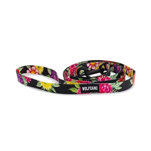 Leash Multicolored DarkFloral Polyester Dog Small/Medium Multicolored Leash Multicolored DarkFloral Polyester Dog Small/Medium Multicolored