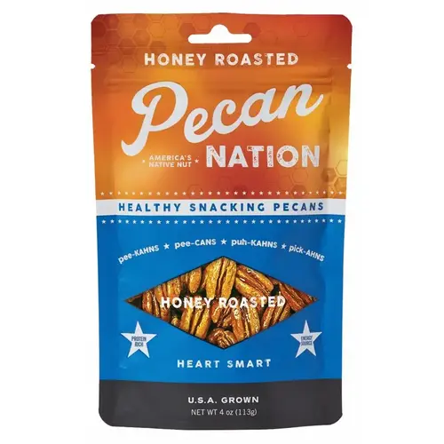 Pecans Honey Roasted 4 oz Bagged