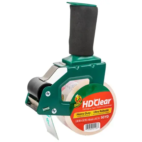 Dispenser w/Packing Tape HD Clear 1.88" W X 50 yd L Clear Dispenser w/Packing Tape HD Clear 1.88" W X 50 yd L Clear