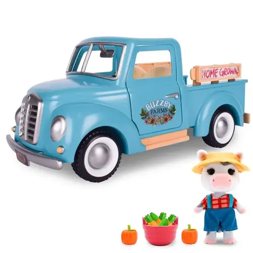 Truck Toy Set Buzzby Farms Multicolored 10 pc Multicolored
