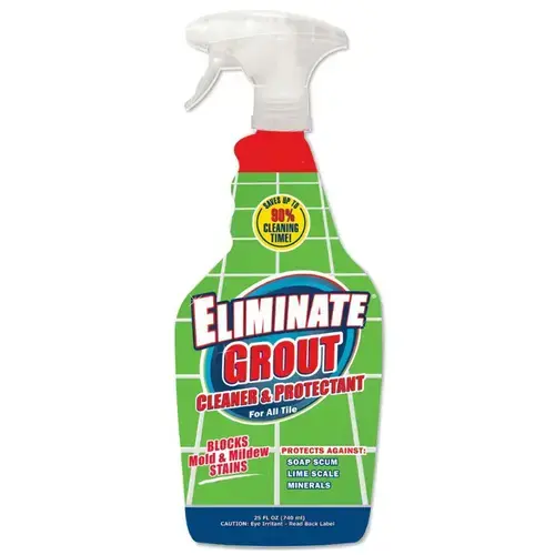 Eliminate Grout Cleaner and Sealer, 25 oz - Cleans and Protects Eliminate Grout Cleaner and Sealer, 25 oz - Cleans and Protects