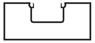 CRL-U.S. Aluminum 1J45611 Clear Anodized Hollow Door Jamb Double Acting - 21'-9"