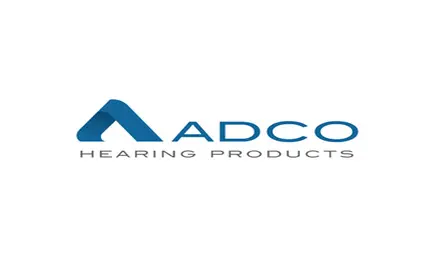 Brand logo for ADCO Hearing Products