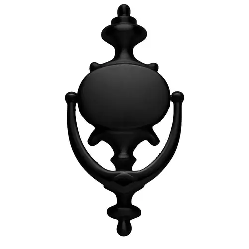 Imperial Door Knocker Satin Black Finish Imperial Door Knocker Satin Black Finish