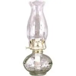 21st Century Inc L397CL Oil Lamp Complete Set Clear Glass Princess Style
