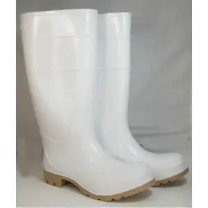 Heartland Footwear Inc 70664-7 Men's 16" PVC White Boot Size 7 Pair