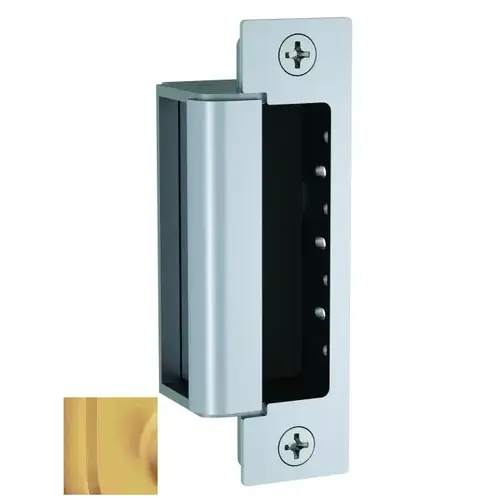 12 / 24 Volt DC Electric Strike Complete Pac with Single Lock and Strike Monitors Satin Bronze Finish