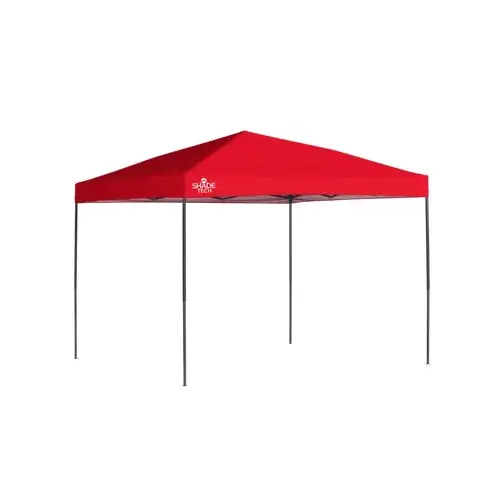 SL Shade Tech Pop Up Canopy 10x10 - Red Slant Leg SL Shade Tech Pop Up Canopy 10x10 - Red Slant Leg