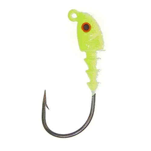 Jighead JA Series Fishing Lure 1/4-oz Chartreuse Flash Jighead JA Series Fishing Lure 1/4-oz Chartreuse Flash
