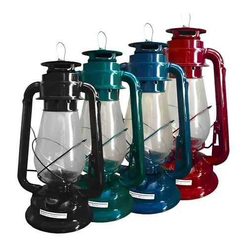 12" Hurricane Lantern Globrite Assorted Colors