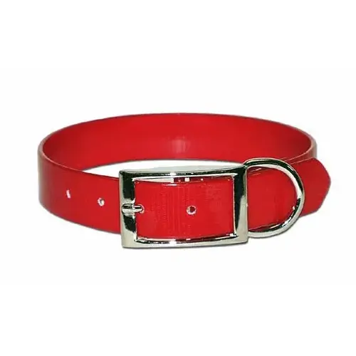 SUNGLO POLY COATED NYLON HUNT COLLAR - Red 1" X 17"