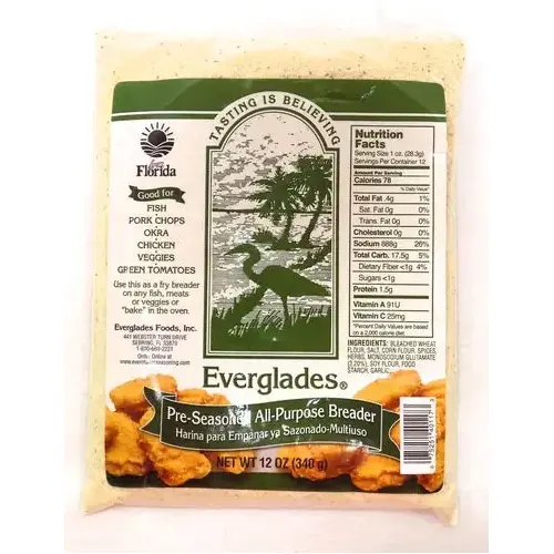 Everglades Pre-Seasoned All Purpose Breading Mix 12-oz - pack of 12