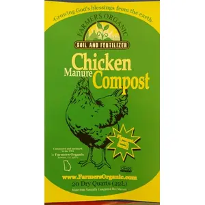 Farmers Organic Plant Food 13801587 Farmers Organic Chicken Manure Compost - 20 qt