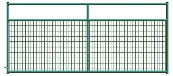 Alligator Brand 2 x 4 Wire Mesh Green Powder Coated Square Corner 8 ft. Gate 14233764