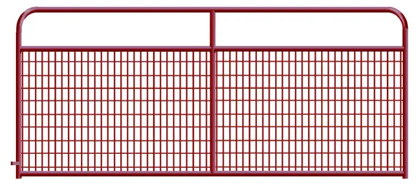 Alligator Brand 2 x 4 Wire Mesh Red Powder Coated Square Corner 8 ft. Gate 14233741 Alligator Brand 2 x 4 Wire Mesh Red Powder Coated Square Corner 8 ft. Gate 14233741