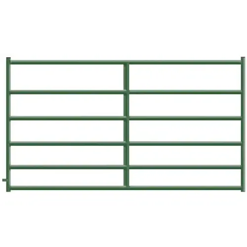 Alligator Brand 6 Bar Green Powder Coated Square Corner 8 ft. Gate Alligator Brand 6 Bar Green Powder Coated Square Corner 8 ft. Gate
