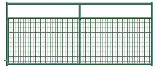 Alligator Brand 2 x 4 Wire Mesh Green Powder Coated Square Corner 12 ft. Gate 14233766 Alligator Brand 2 x 4 Wire Mesh Green Powder Coated Square Corner 12 ft. Gate 14233766