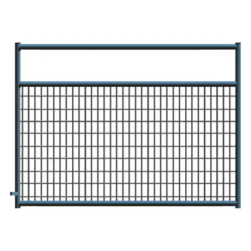 2" x 4" Wire Mesh Black Powder Coated Square Corner 6 ft. Gate