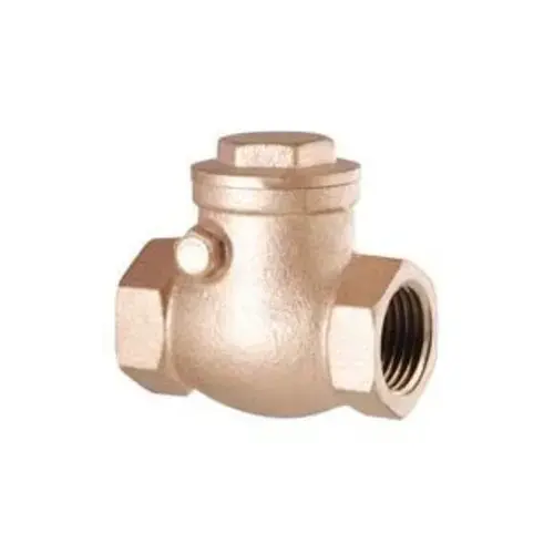 Brass Threaded Swing Check Valve 1.25" Not for Potable Water Brass Threaded Swing Check Valve 1.25" Not for Potable Water