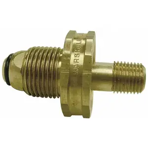 Industrias Unidas S.A. de C.V. 336612 Soft Nose Pol With Hex Brass Handwheel 1/4 In. Mpt