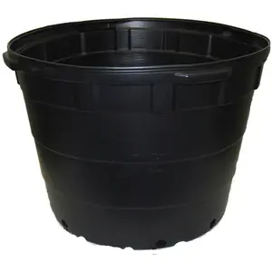Haviland Plastic Products Co HPP2500 25 Gallon Black Plastic Nursery Container Pot