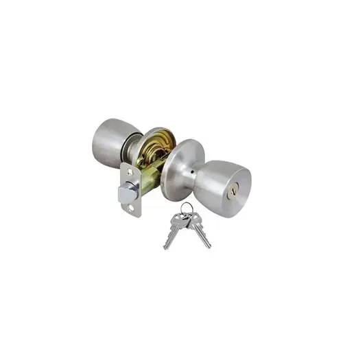 Grip Tight Tulip Entry Lockset - Stainless Steel Grip Tight Tulip Entry Lockset - Stainless Steel