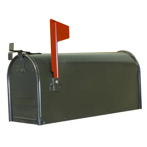 Fulton Standard Textured Galvanized Steel Mailbox - Gun Metal Silver