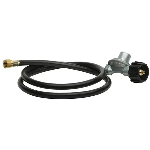 Hose - Appliance to Bulk Tank with Regulator 5ft Black Hose - Appliance to Bulk Tank with Regulator 5ft Black