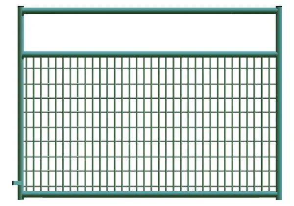 Alligator Brand 2 x 4 Wire Mesh Green Powder Coated Square Corner 6 ft. Gate 14233763