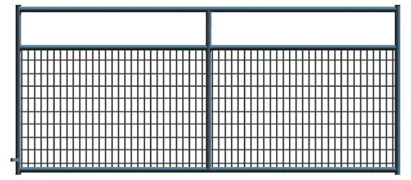 Alligator Brand 2 x 4 Wire Mesh Black Powder Coated Square Corner 8 ft. Gate 14233755 Alligator Brand 2 x 4 Wire Mesh Black Powder Coated Square Corner 8 ft. Gate 14233755