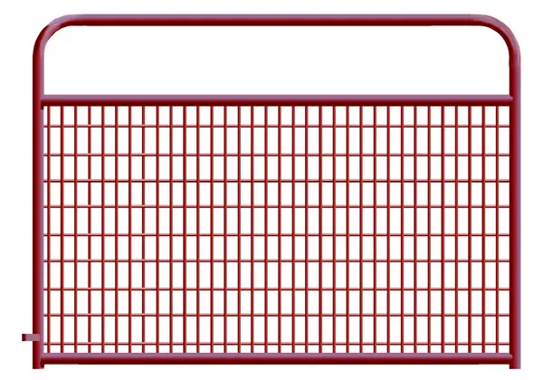 Alligator Brand 2 x 4 Wire Mesh Red Powder Coated Square Corner 6 ft. Gate 14233740